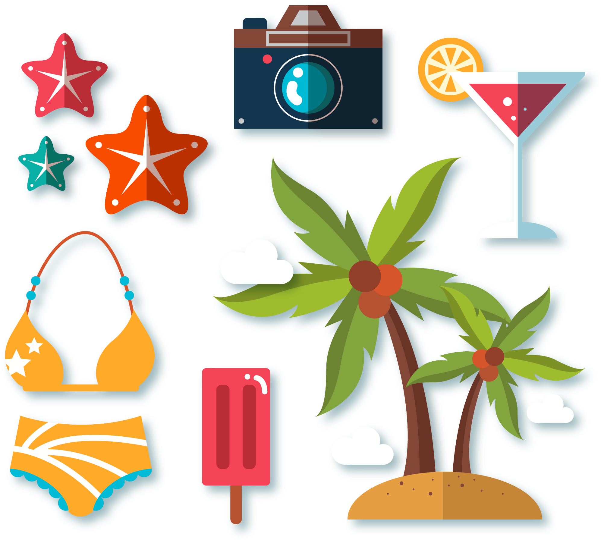 Banner Royalty Free Bikini Clipart Coconut - Beach - Free Transparent PNG Clipart Images Download. - Transparent PNG Free Download