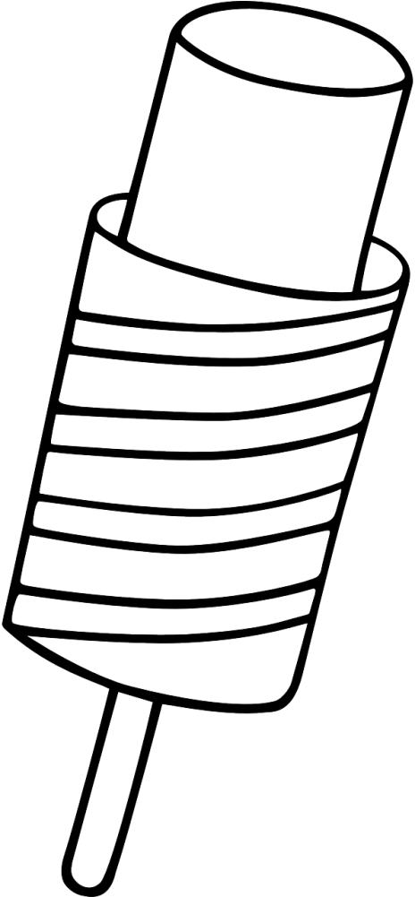 Popsicle,ice - Colouring For Funny Ice Cream - Free Transparent PNG Clipart Images Download. - Transparent PNG Free Download