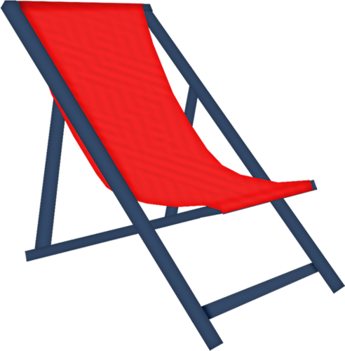 Cool Summer Day Element 2 Scrap And Tubes - Deck Chair And Parasol - Free Transparent PNG Clipart Images Download. - Transparent PNG Free Download