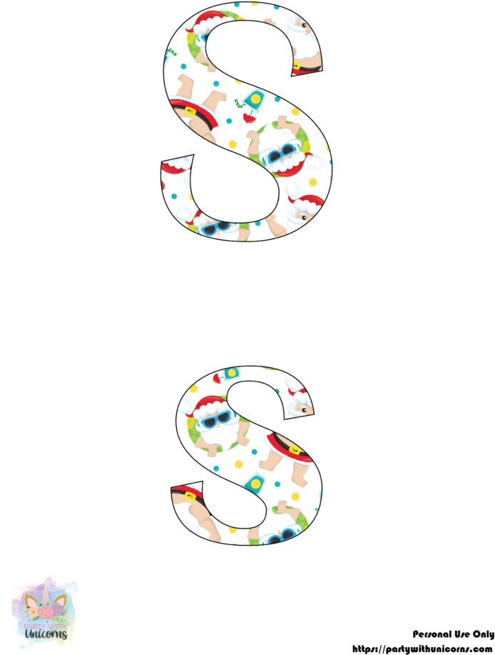 Summer Santa Clip Art Letters - Illustration - Free Transparent PNG Clipart Images Download. - Transparent PNG Free Download