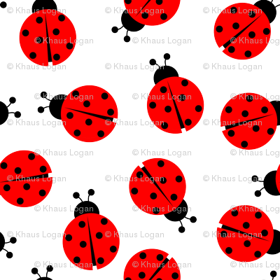 Cute Summer Lady Bug Pattern - Cute Summer Lady Bug Pattern - Free Transparent PNG Clipart Images Download. - Transparent PNG Free Download