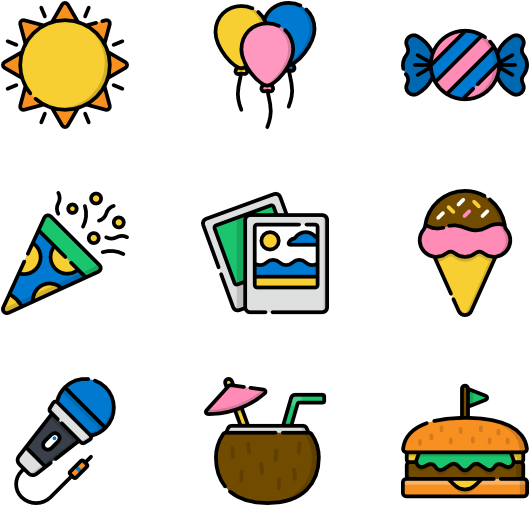 Summer Party - Summer Party - Free Transparent PNG Clipart Images Download. - Transparent PNG Free Download