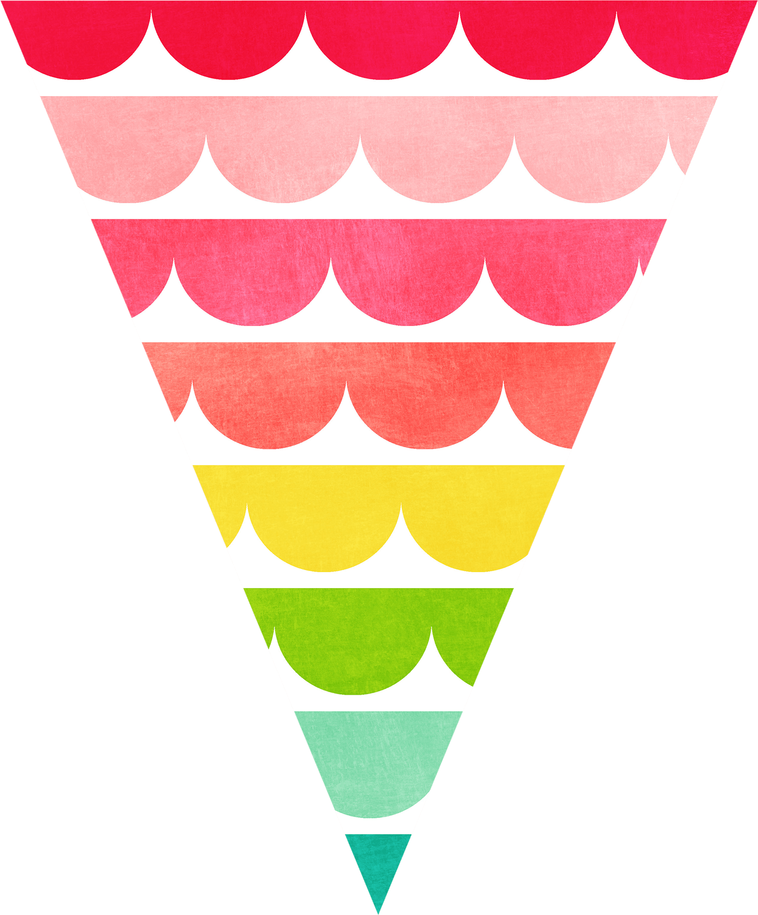 Summer Scallop Party Flags - Summer Scallop Party Flags - Free Transparent PNG Clipart Images Download. - Transparent PNG Free Download