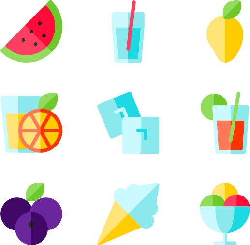 Summer Food & Drinks - Summer Food & Drinks - Free Transparent PNG Clipart Images Download. - Transparent PNG Free Download