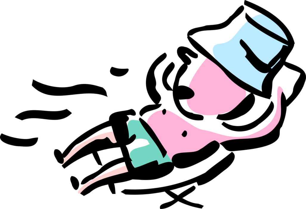 Vector Illustration Of Catching Some Rays Sun Tanning - Vector Illustration Of Catching Some Rays Sun Tanning - Free Transparent PNG Clipart Images Download. - Transparent PNG Free Download