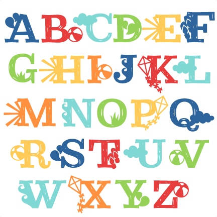 Summer Uppercase Alphabet Svg Scrapbook Cut File Cute - Summer Alphabet Clipart Transparent PNG - 432x432 - Free Download on - Transparent PNG Free Download