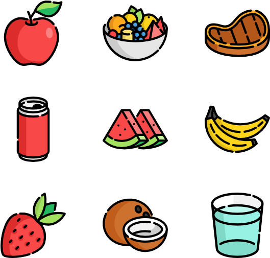 Summer Food & Drink - Cartoon Image Of Summer Food Transparent PNG - 600x564 - Free Download on - Transparent PNG Free Download
