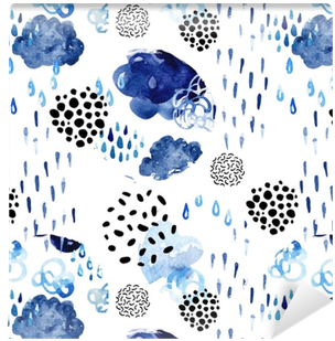 Watercolor Fall Shower Seamless Pattern - Abstract Summer Geo Pattern On Sport Watch Transparent PNG - 400x400 - Free Download on - Transparent PNG Free Download