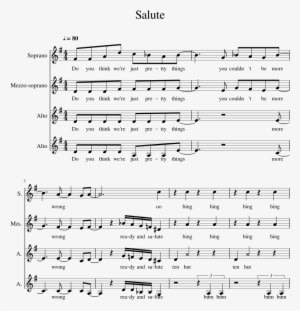 Salute Sheet Music 1 Of 20 Pages - As Torrents In Summer Transparent PNG - 850x1100 - Free Download on - Transparent PNG Free Download