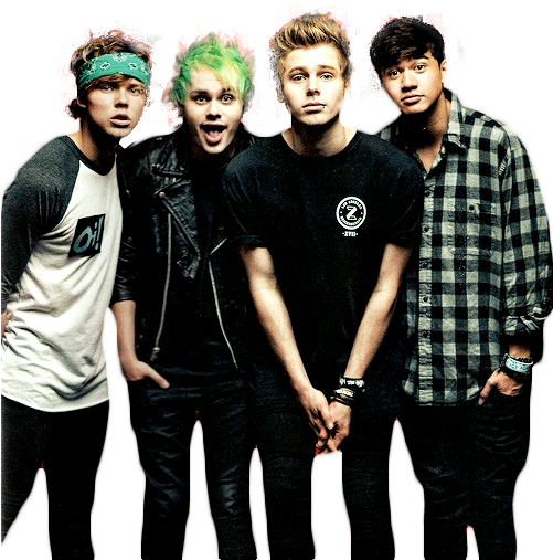 Sos With Green Clipart Transparent Stock - 5 Seconds Of Summer Transparent Transparent PNG - 500x600 - Free Download on - Transparent PNG Free Download