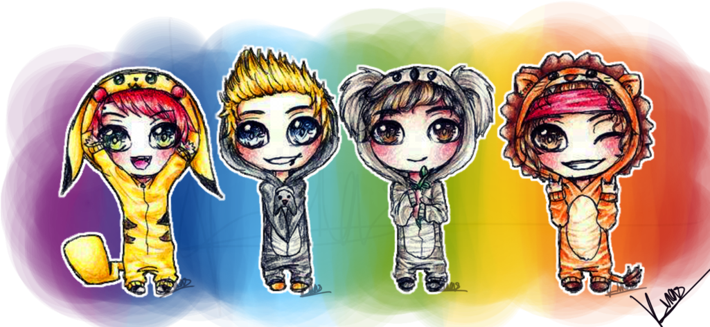 5sos Drawing - 5 Seconds Of Summer Kawaii Transparent PNG - 1024x493 - Free Download on - Transparent PNG Free Download
