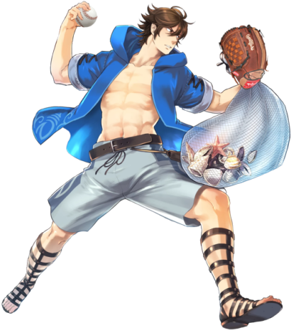 As Soon As I Saw This I Needed To - Fire Emblem Summer Frederick Transparent PNG - 500x570 - Free Download on - Transparent PNG Free Download