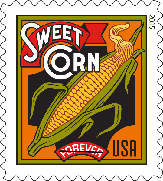 Vintage Food Stamps, A Great Bread Recipe And Weird - Summer Harvest Sheet Of 20 X Forever U.s. Postage Stamps Transparent PNG - 600x600 - Free Download on - Transparent PNG Free Download
