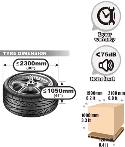 Truck Tire Changer U 296 Tire Changers, Touchless Tire - Dunlop Direzza Dz101 - 225/50r16 92v Bsw - Summer Tire Transparent PNG - 500x500 - Free Download on - Transparent PNG Free Download