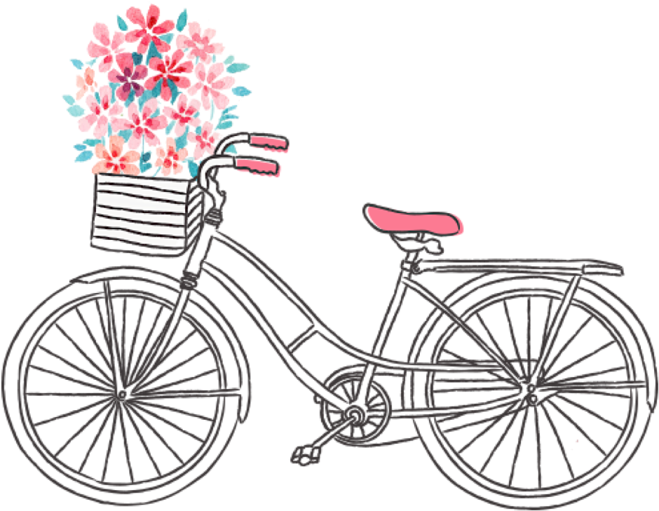 Clipart Freeuse Library Bicycle Flowers Basket Summer - Mas Um Dia Se Inicia Transparent PNG - 2281x1194 - Free Download on - Transparent PNG Free Download