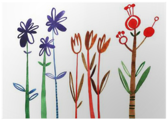 Colorful Floral Collection With Leaves And Flowers, - Watercolor Painting Transparent PNG - 400x400 - Free Download on - Transparent PNG Free Download