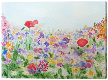 Summer Flowers In The Garden Watercolor Hand-painted - Wedding Invitations Wild Flowers Transparent PNG - 400x400 - Free Download on - Transparent PNG Free Download