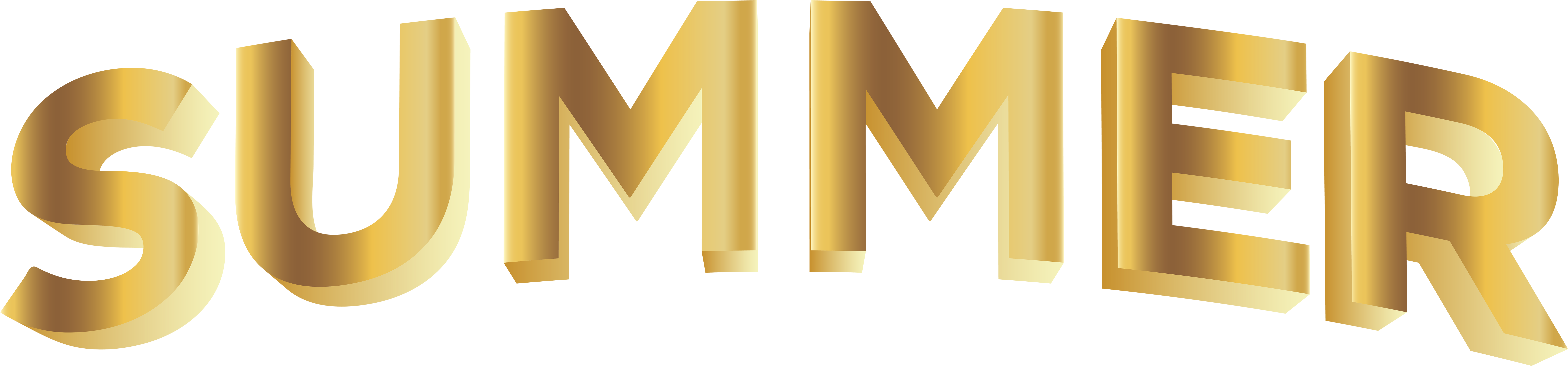 Summer Gold Png Clip Art - Graphic Design Transparent PNG - 8000x1995 - Free Download on - Transparent PNG Free Download