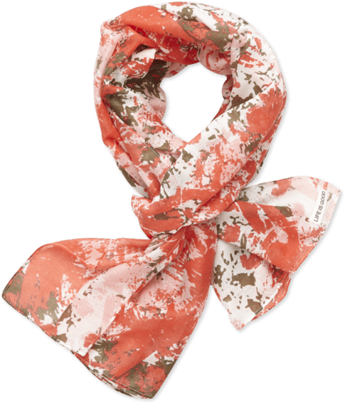 Camo Summer Scarf - Life Is Good Women's Summer Camo Scarf, Chili Red, Transparent PNG - 570x570 - Free Download on - Transparent PNG Free Download