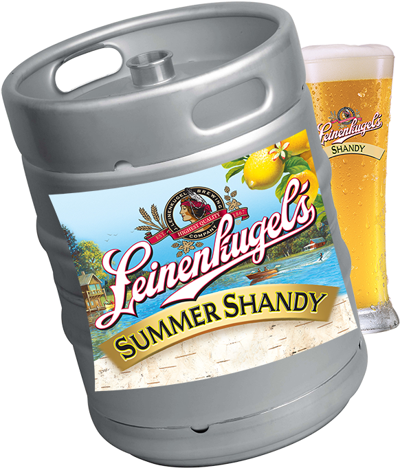 Keg Of Leinenkugel Summer Shandy - Leinenkugel's Summer Shandy Lemon Lager - 12 Pack, Transparent PNG - 614x735 - Free Download on - Transparent PNG Free Download
