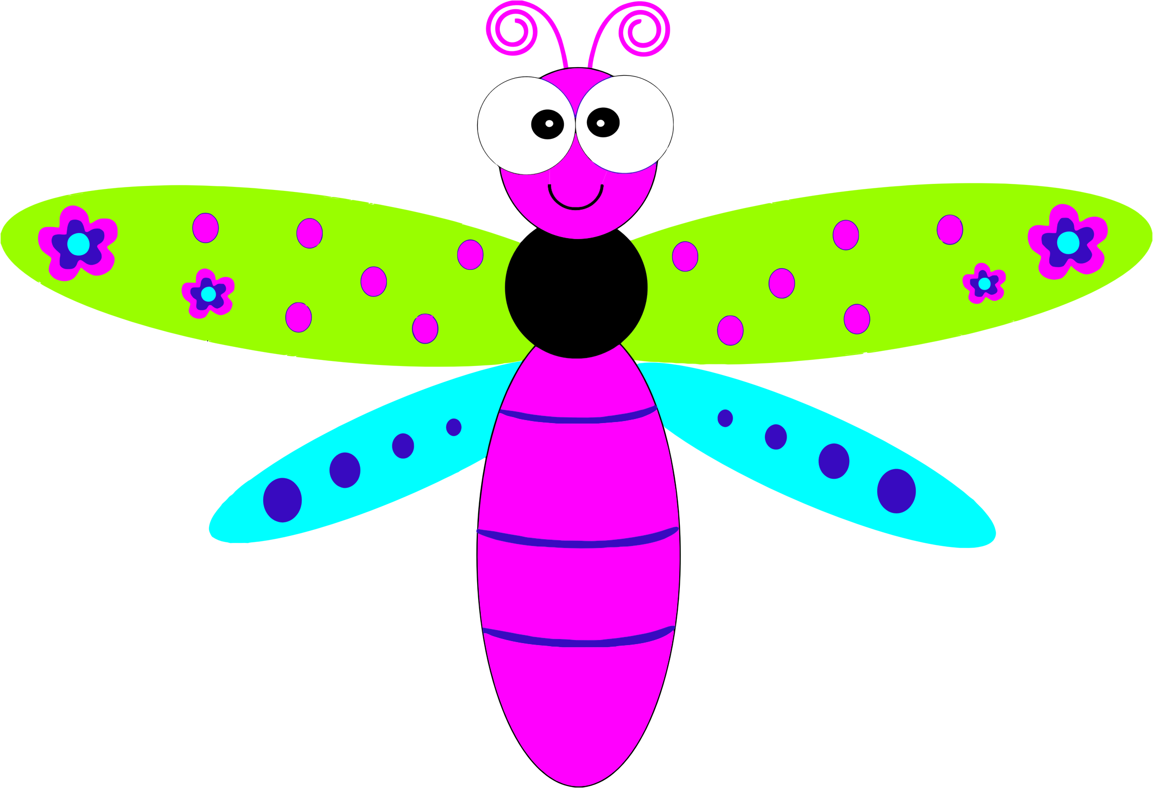 Dragonfly Clipart Summer Free Clipart On Dumielauxepices - Cartoon Dragonfly Transparent PNG - 2300x1572 - Free Download on - Transparent PNG Free Download