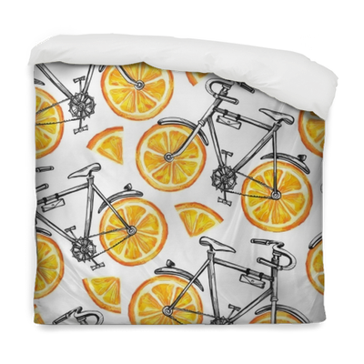 Watercolor Seamless Pattern Bicycles With Orange Wheels - Bicycle Transparent PNG - 400x400 - Free Download on - Transparent PNG Free Download