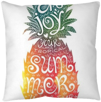 Bright Colors Hand Drawn Watercolor Pineapple Silhouette - Poster Transparent PNG - 400x400 - Free Download on - Transparent PNG Free Download