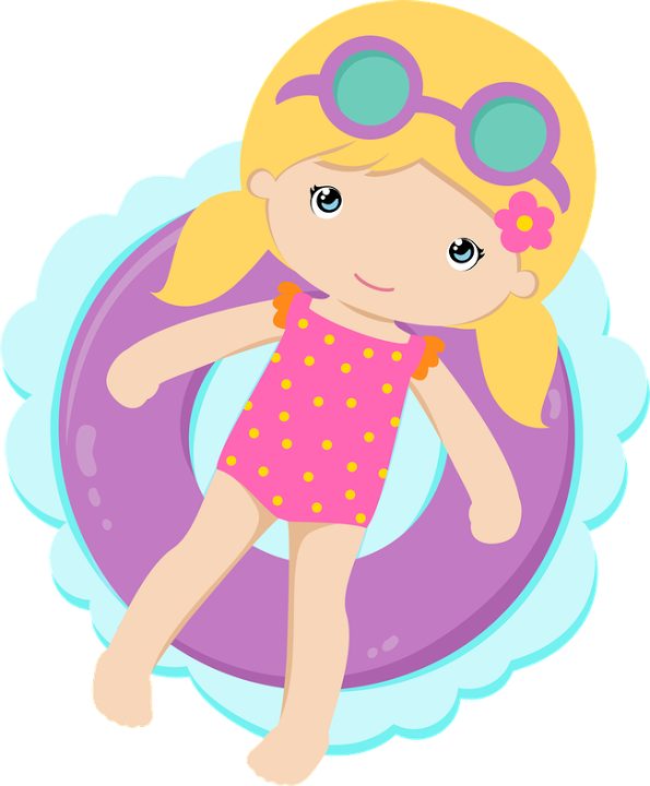 Pool Clipart Summer Season - Pool Girl Clipart Transparent PNG - 595x720 - Free Download on - Transparent PNG Free Download