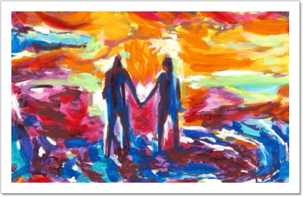 Better Together Painting Couple Sunset Love Beach Summer - Painting Transparent PNG - 650x433 - Free Download on - Summer Transparent PNG Free Download