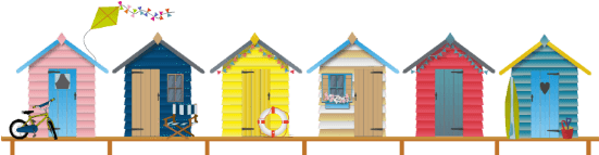 Beach Huts Border Window Cling - Beach Hut Transparent PNG - 550x550 - Free Download on - Transparent PNG Free Download