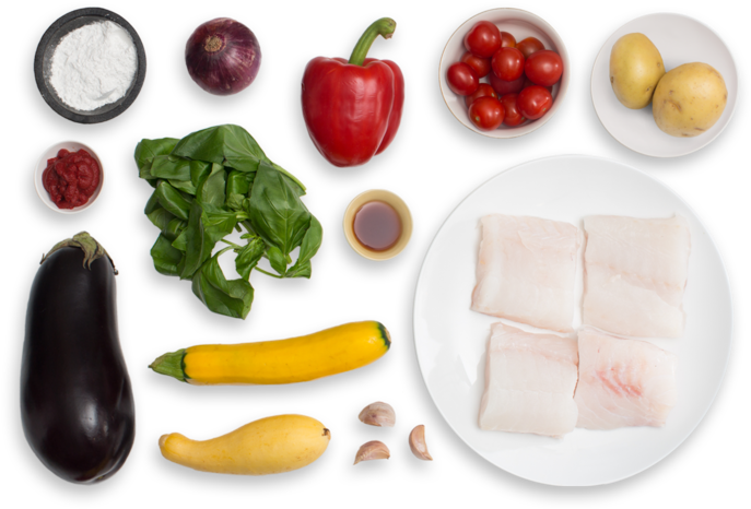 Cod & Summer Squash Ratatouille With Roasted Potatoes - Squash Ratatouille Transparent PNG - 700x477 - Free Download on - Transparent PNG Free Download