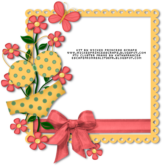 Scrap Kit By Wicked Princess Scraps 'cool, Cool Summer' - Picture Frame Transparent PNG - 653x669 - Free Download on - Transparent PNG Free Download