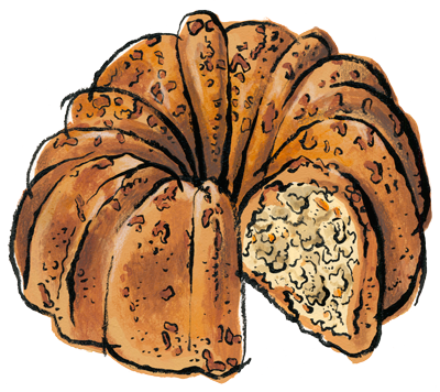Summer Fling Coffeecake - Pound Cake Clipart Png Transparent PNG - 400x356 - Free Download on - Transparent PNG Free Download
