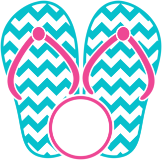 Summer Monogram Frame - Flip Flops Monogram Frame Transparent PNG - 480x480 - Free Download on - Transparent PNG Free Download
