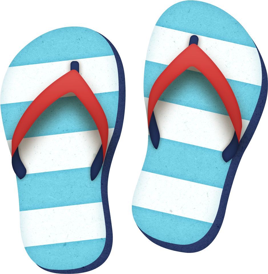 Beach Slippers On Shabby Summer Background Royalty - Slippers Clipart Png Transparent PNG - 489x500 - Free Download on - Transparent PNG Free Download