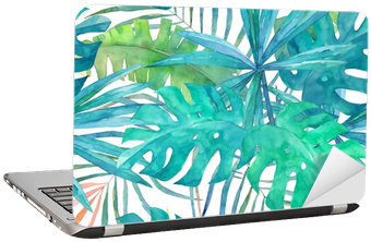 Summer Seamless Pattern With Watercolor Palm Leaves - Watercolor Painting Transparent PNG - 400x400 - Free Download on - Transparent PNG Free Download