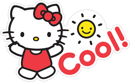 Viber Sticker «hello Kitty Summer» - Hello Kitty Face Mask Transparent PNG - 490x317 - Free Download on - Transparent PNG Free Download