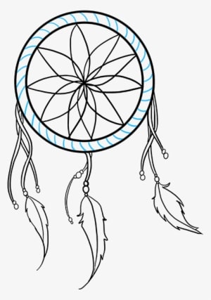How To Draw A Dream Catcher Really Easy Drawing Tutorial - Simple Dream Catcher Drawing Transparent PNG - 680x678 - Free Download on - Summer Transparent PNG Free Download