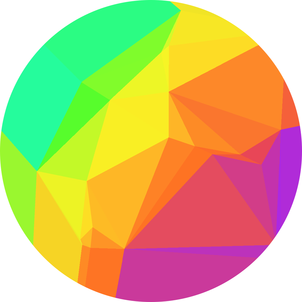 Circle Polygon Geometric Colourful Rainbow Summer Brigh - Circle Polygon Png Transparent PNG - 1024x1023 - Free Download on - Transparent PNG Free Download