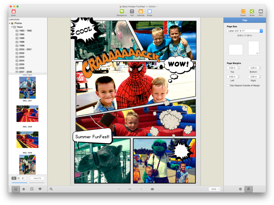 Picture Collage Maker 3 Includes Several Comic Book-themed - Free Collage Maker Transparent PNG - 970x725 - Free Download on - Transparent PNG Free Download