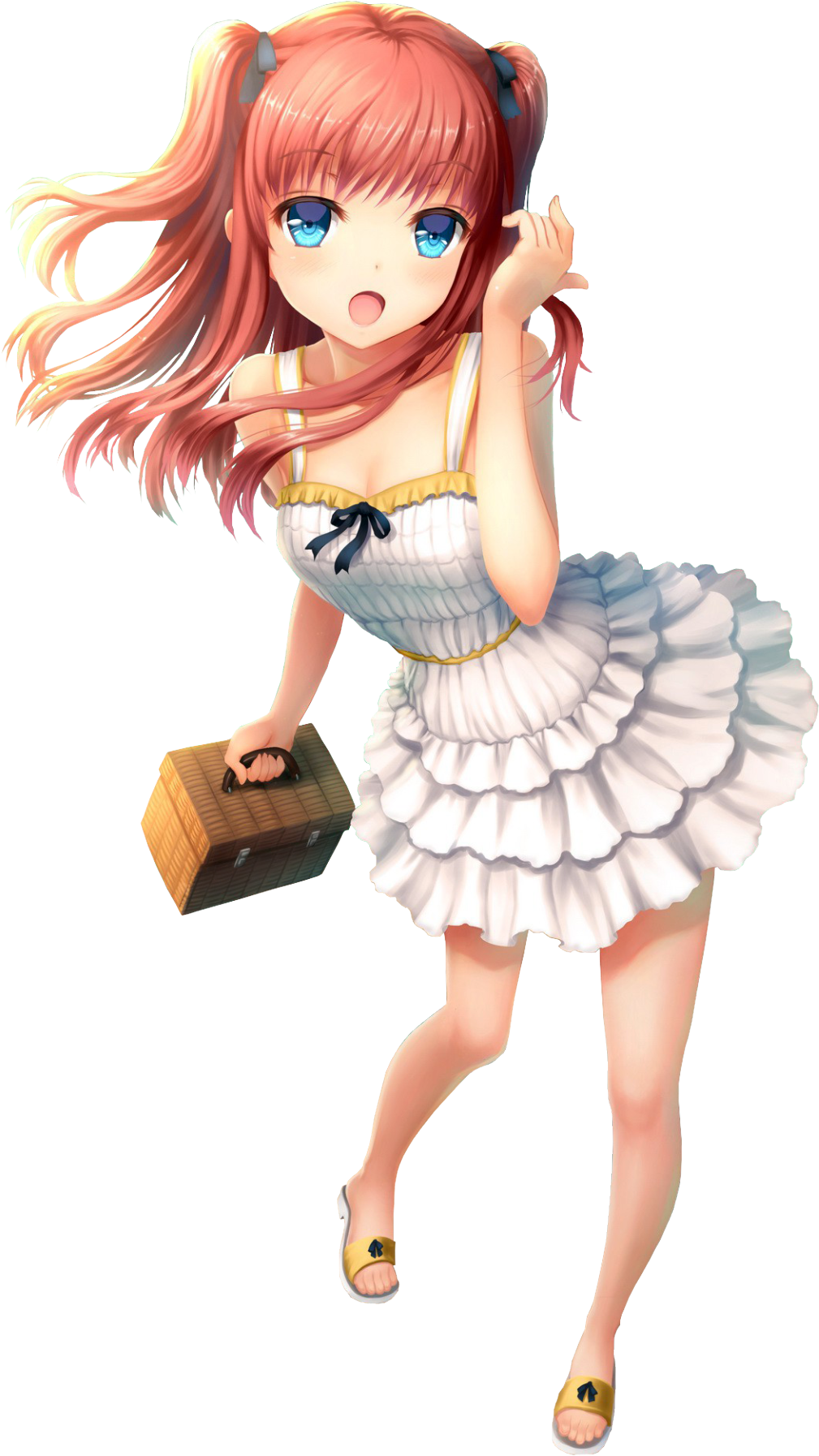 Png Transparent 2d Girl Kawaii Cute Girls Anime Anime - Anime Girls In Sandals Transparent PNG - 1080x1920 - Free Download on - Transparent PNG Free Download