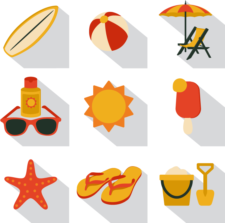 Vector Elements 9 Square Icon Vector Summer Vacation - Vector Graphics Transparent PNG - 770x766 - Free Download on - Transparent PNG Free Download