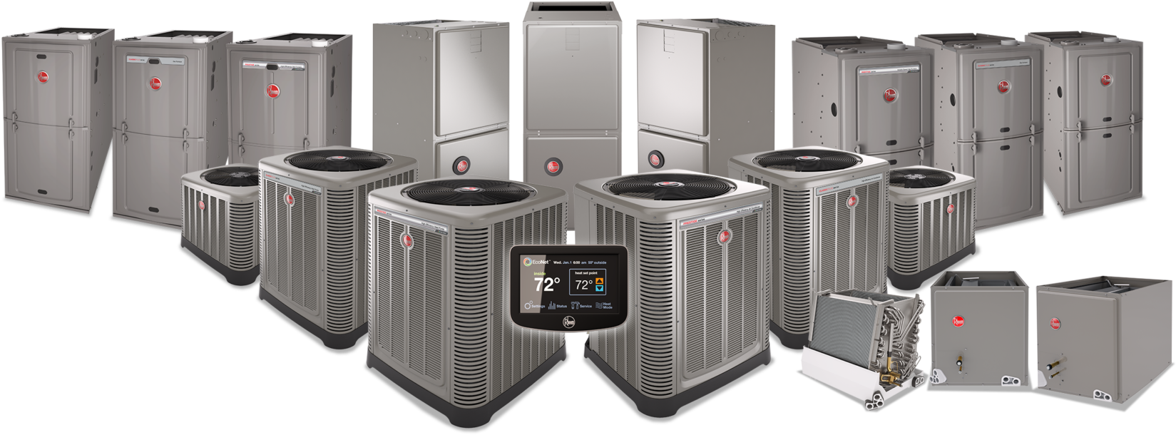 Rheem®specializes In Dependable, Quiet, Efficient Systems - Hvac Supply Transparent PNG - 1700x638 - Free Download on - Transparent PNG Free Download
