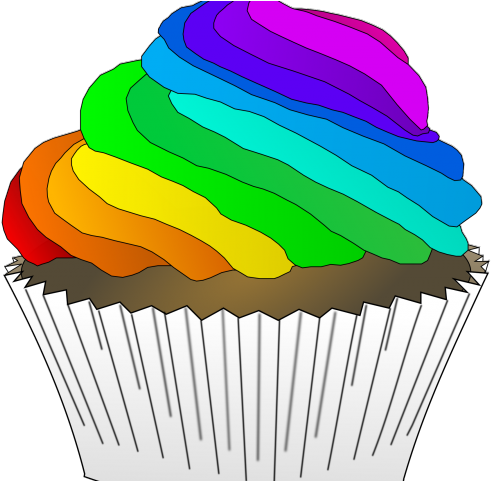 Cupcake Clipart Summer - Cupcake Png Clipart Rainbow Transparent PNG - 640x480 - Free Download on - Transparent PNG Free Download