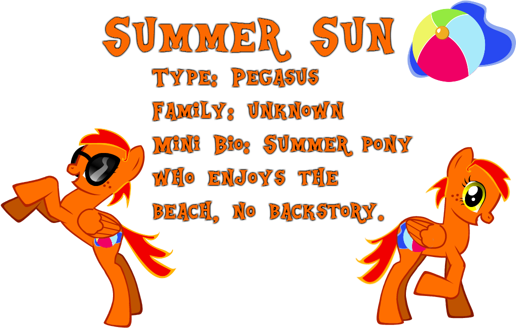 My Third Oc, Summer Sun - Cartoon Transparent PNG - 1055x702 - Free Download on - Transparent PNG Free Download