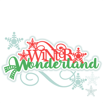 Winter Wonderland Title Svg Scrapbook Cut File Cute - Winter Wonderland Title - Free Transparent PNG Clipart Images Download. - Transparent PNG Free Download