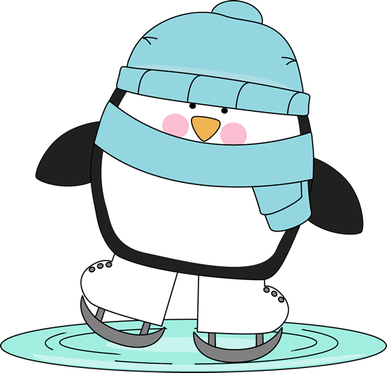 Penguin Skating On Ice - Winter Polar Bear Clip Art - Free Transparent PNG Clipart Images Download. - Transparent PNG Free Download