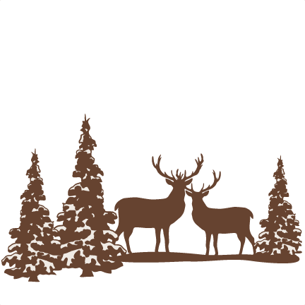 Winter Scene Svg Scrapbook Cut File Cute Clipart Files - Winter Scene Silhouette - Free Transparent PNG Clipart Images Download. - Transparent PNG Free Download