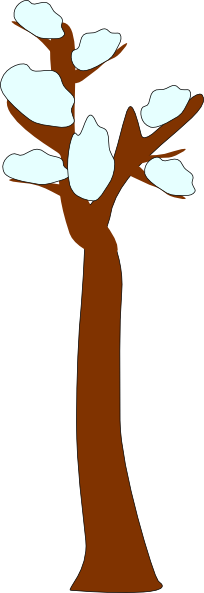 Tree In Snow Clip Art At Clker - Winter Clip Art - Free Transparent PNG Clipart Images Download. - Transparent PNG Free Download