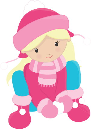 Girls Enjoying The Snow Clip Art - Winter Girl Clipart - Free Transparent PNG Clipart Images Download. - Transparent PNG Free Download